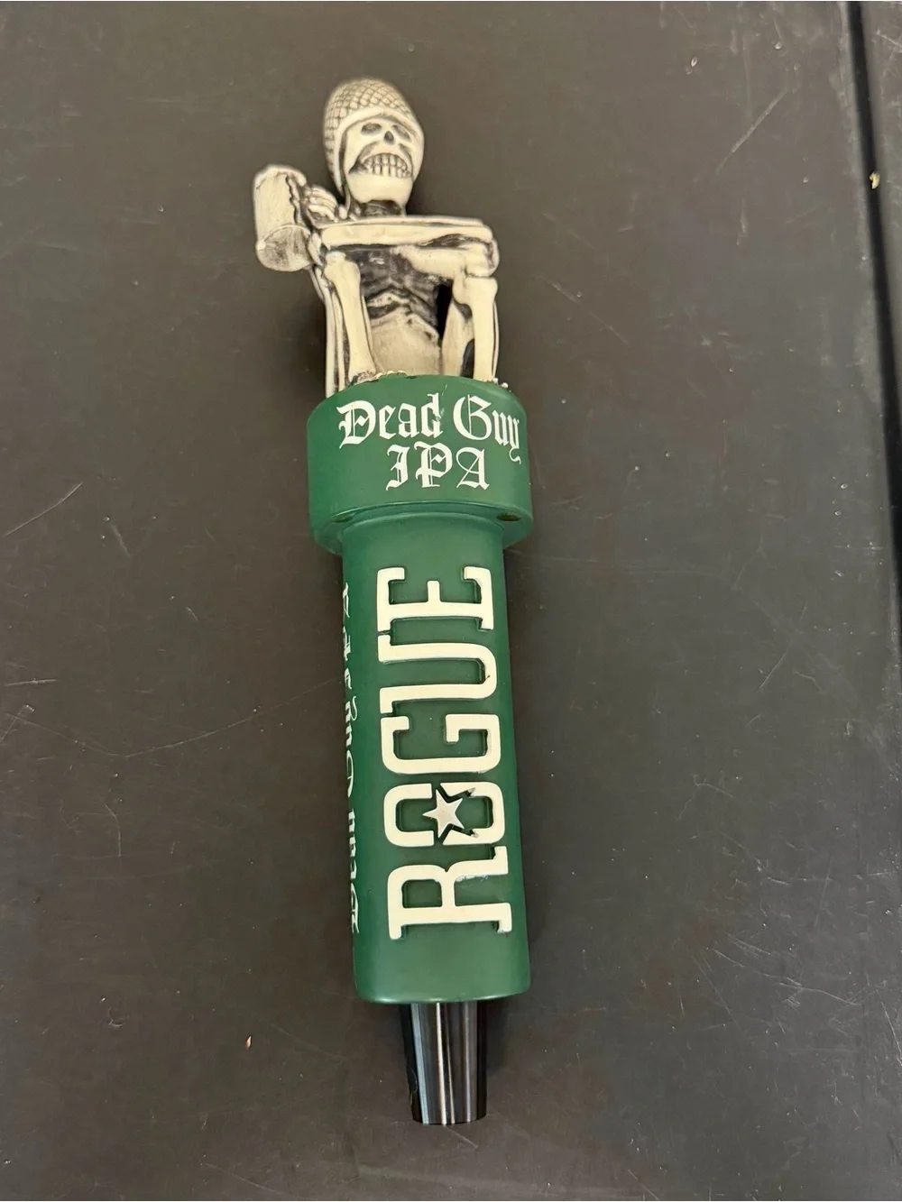 Rogue Dead Guy IPA Skeleton Beer Tap Handle